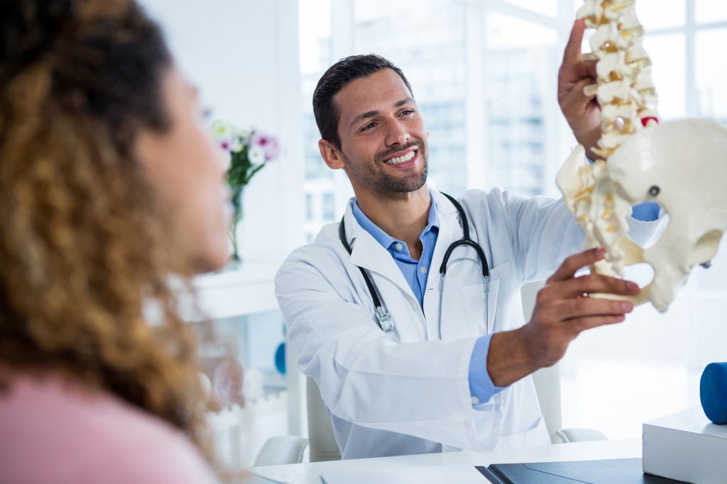 doctor and patient having consultation