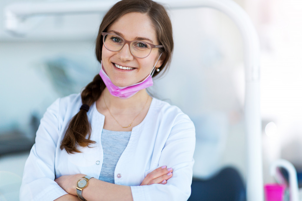 woman working for the health industry