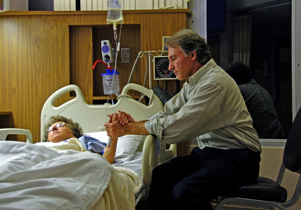 woman in hospital bed terminal condition