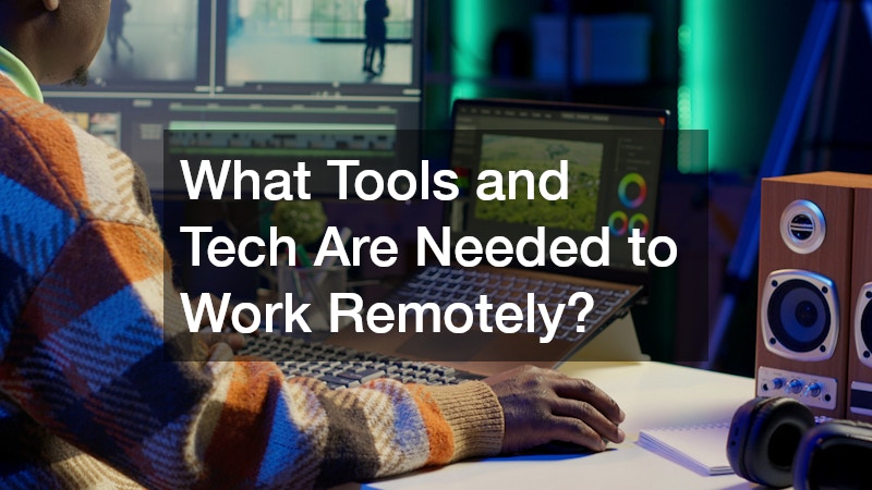 man working remotely